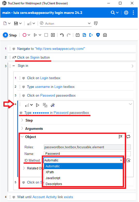 Macro recorder Signin - Password - ID Method.png